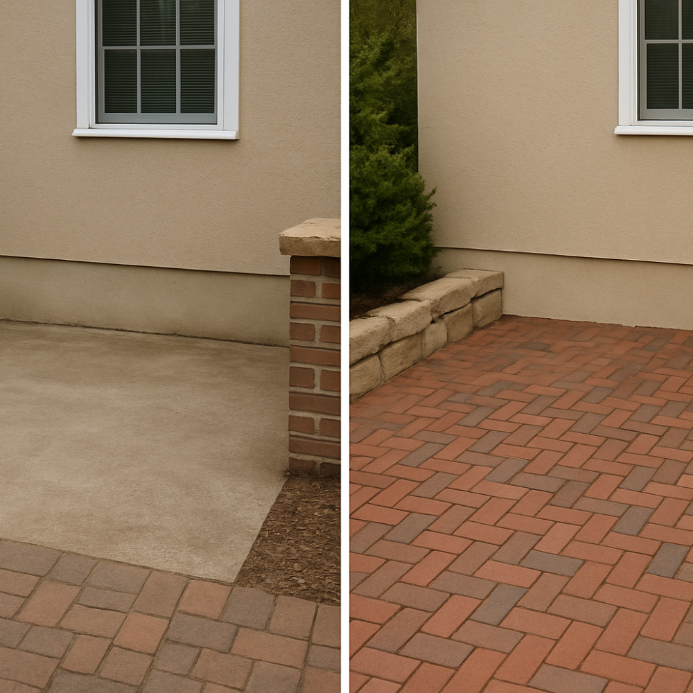 brick work before