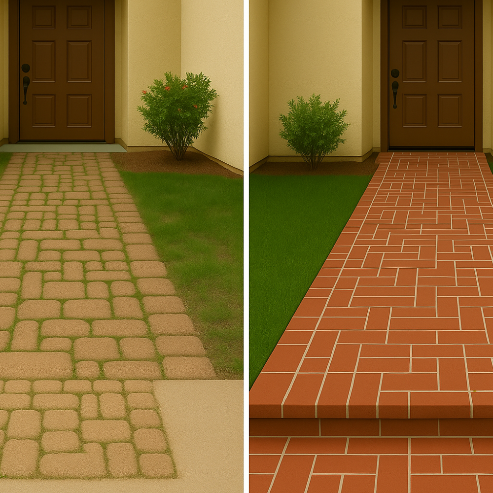 Brick Work before after
