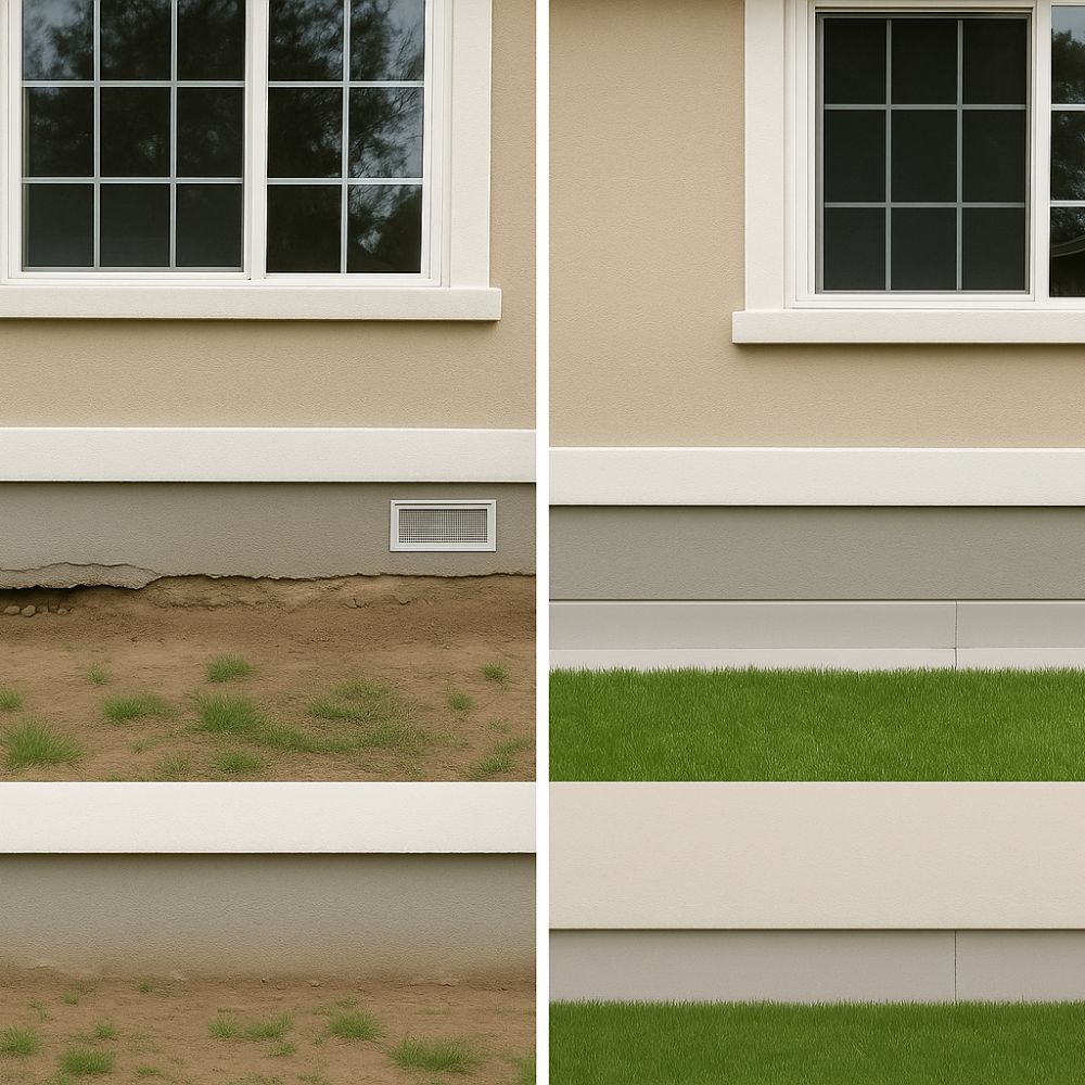 leveling before after